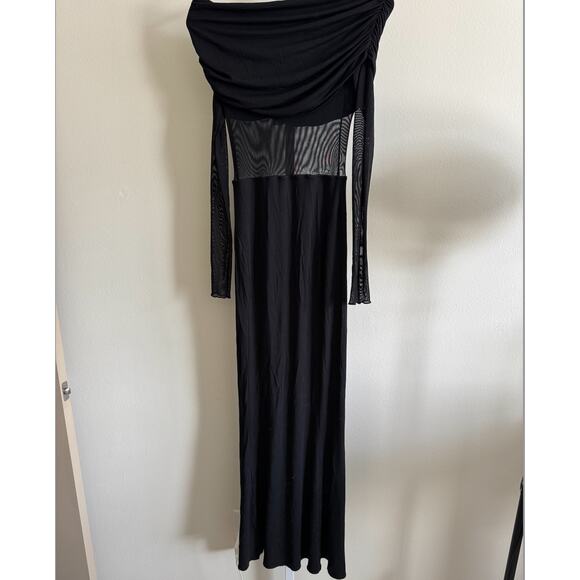 Favorite Daughter The New Era Off the Shoulder Long Sleeve Jersey Maxi Dress - Picture 7 of 7